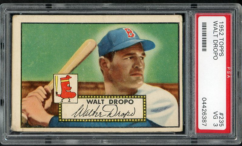 1952 Topps Baseball #235 Walt Dropo Red Sox PSA 3 VG 461331