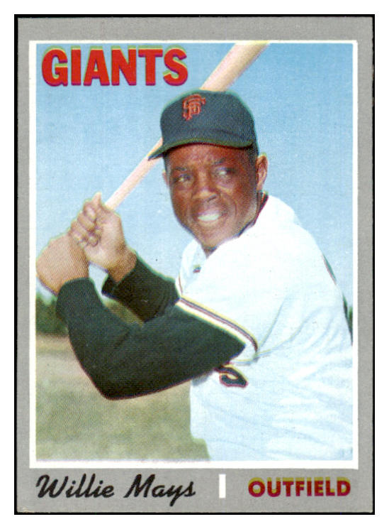 1970 Topps Baseball #600 Willie Mays Giants EX 461708