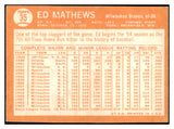 1964 Topps Baseball #035 Eddie Mathews Braves EX 461714