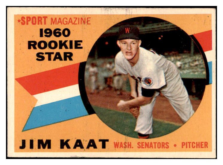 1960 Topps Baseball #136 Jim Kaat Senators EX 461727