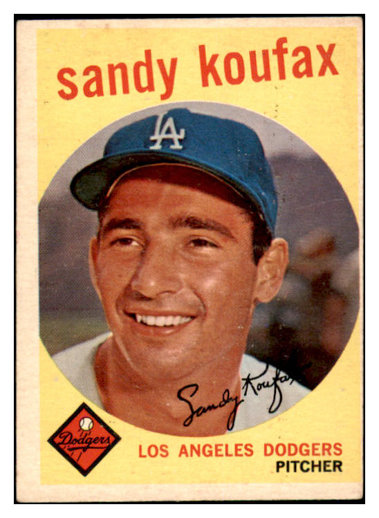 1959 Topps Baseball #163 Sandy Koufax Dodgers VG-EX 461730