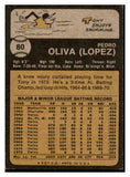 1973 Topps Baseball #080 Tony Oliva Twins EX 461745