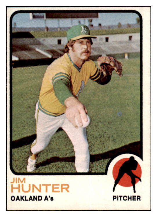 1973 Topps Baseball #235 Catfish Hunter A's NR-MT 461746