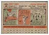 1956 Topps Baseball #015 Ernie Banks Cubs EX Gray 461763