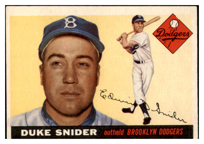 1955 Topps Baseball #210 Duke Snider Dodgers Good 461771