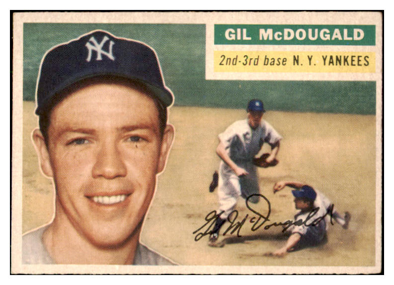1956 Topps Baseball #225 Gil McDougald Yankees EX-MT 461830