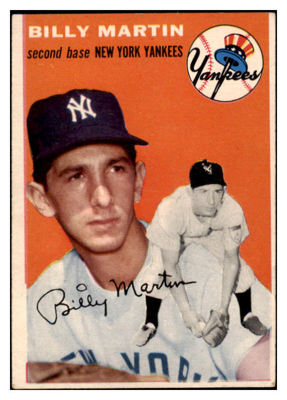 1954 Topps Baseball #013 Billy Martin Yankees VG-EX 462874