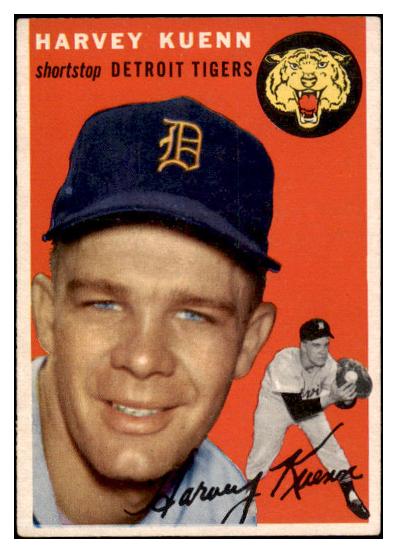 1954 Topps Baseball #025 Harvey Kuenn Tigers VG-EX 462879
