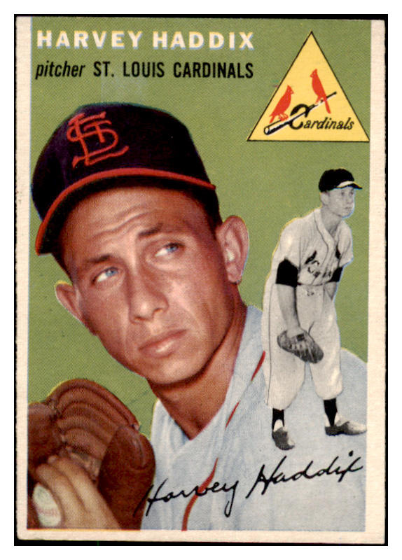 1954 Topps Baseball #009 Harvey Haddix Cardinals VG-EX 462882