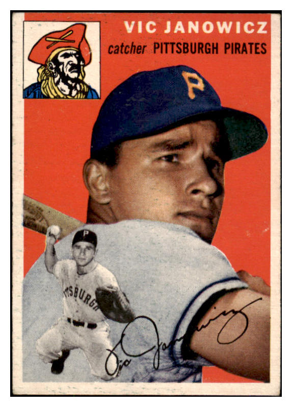1954 Topps Baseball #016 Vic Janowicz Pirates VG-EX 462883