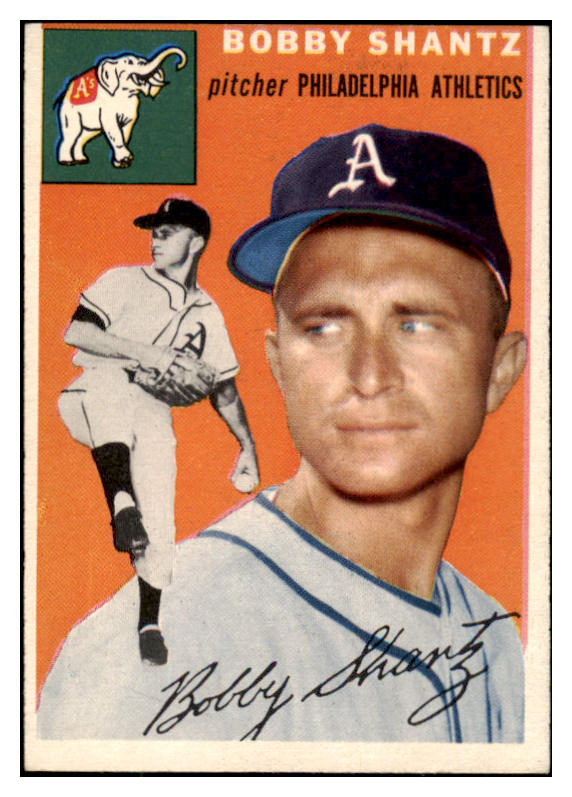 1954 Topps Baseball #021 Bobby Shantz A's EX-MT 462893
