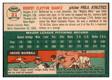 1954 Topps Baseball #021 Bobby Shantz A's EX-MT 462900