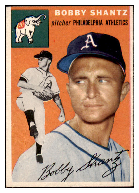 1954 Topps Baseball #021 Bobby Shantz A's EX-MT 462904