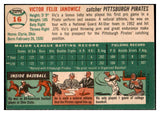 1954 Topps Baseball #016 Vic Janowicz Pirates EX-MT 462909