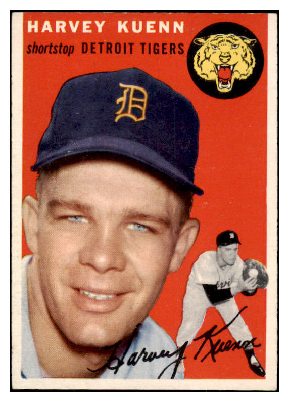 1954 Topps Baseball #025 Harvey Kuenn Tigers EX-MT 462910