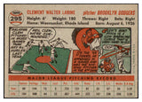 1956 Topps Baseball #295 Clem Labine Dodgers EX 462916