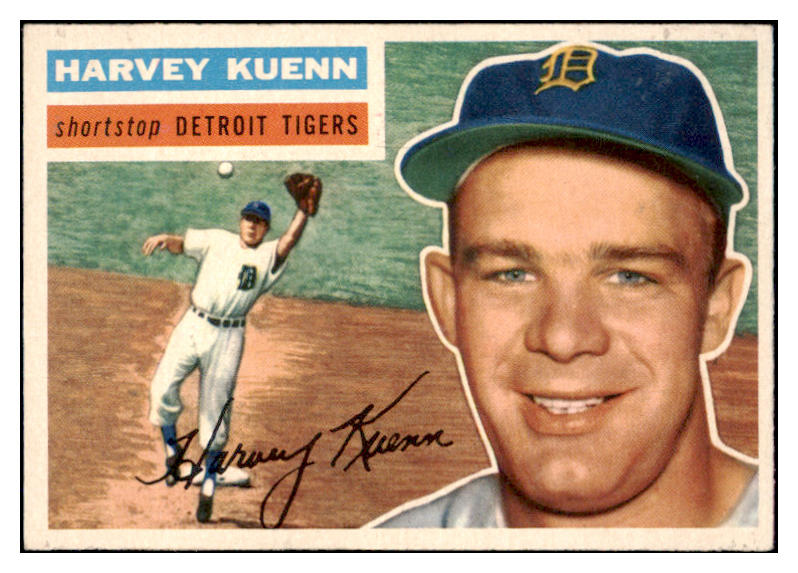 1956 Topps Baseball #155 Harvey Kuenn Tigers EX Gray 462939