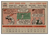1956 Topps Baseball #155 Harvey Kuenn Tigers EX Gray 462939