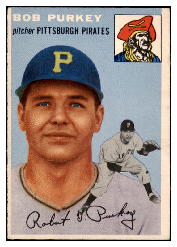 1954 Topps Baseball #202 Bob Purkey Pirates EX-MT 463008