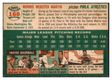 1954 Topps Baseball #168 Morrie Martin A's EX-MT 463023