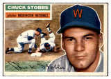 1956 Topps Baseball #068 Chuck Stobbs Senators EX-MT Gray 463027