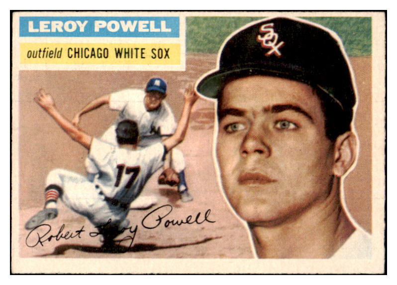 1956 Topps Baseball #144 Leroy Powell White Sox EX-MT Gray 463042