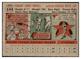1956 Topps Baseball #144 Leroy Powell White Sox EX-MT Gray 463042