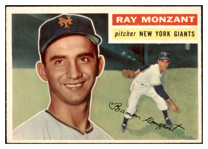 1956 Topps Baseball #264 Ray Monzant Giants EX-MT 463058