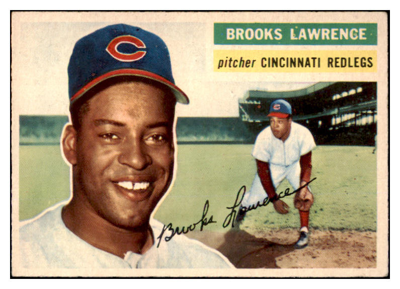 1956 Topps Baseball #305 Brooks Lawrence Reds EX-MT 463060