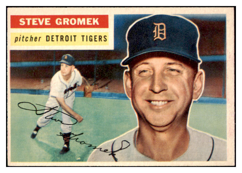 1956 Topps Baseball #310 Steve Gromek Tigers EX-MT 463063