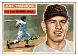 1956 Topps Baseball #080 Gus Triandos Orioles EX-MT White 463072