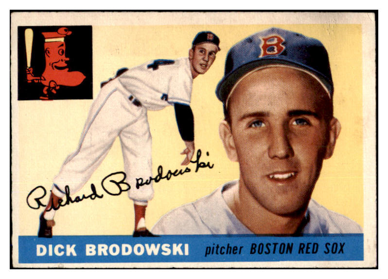 1955 Topps Baseball #171 Dick Brodowski Red Sox VG-EX 463128