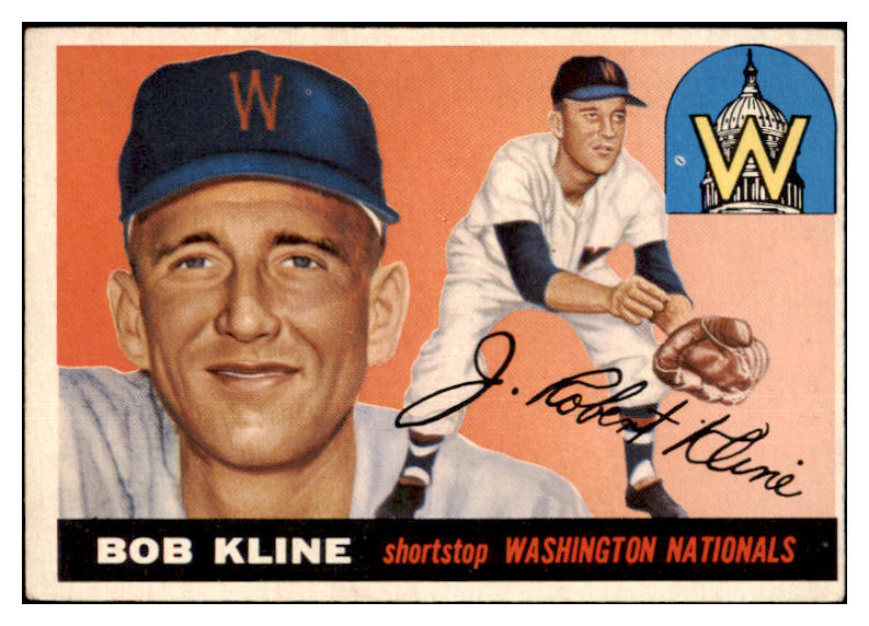 1955 Topps Baseball #173 Bob Kline Senators EX 463167