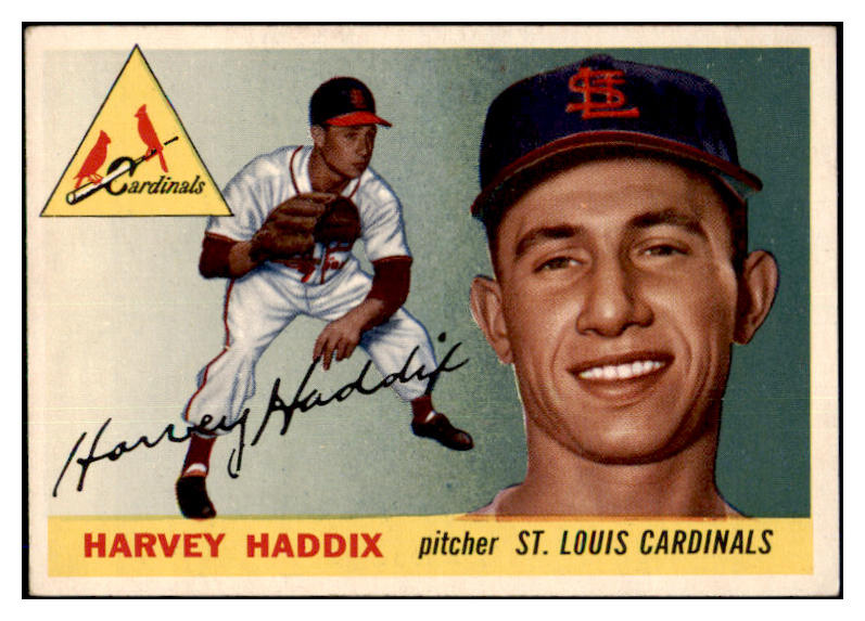 1955 Topps Baseball #043 Harvey Haddix Cardinals EX-MT 463175