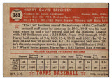 1952 Topps Baseball #263 Harry Brecheen Cardinals EX-MT 463194