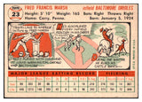 1956 Topps Baseball #023 Fred Marsh Orioles EX-MT White 463201