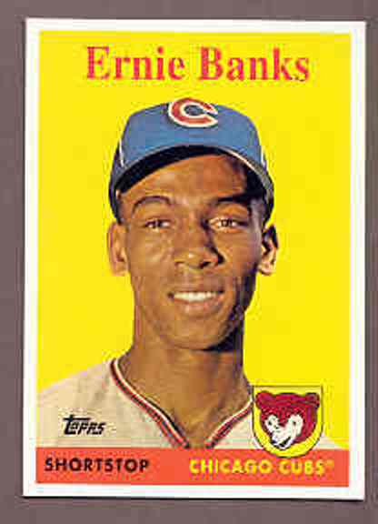 2008 Topps National Convention 1958 Retro Ernie Banks Card